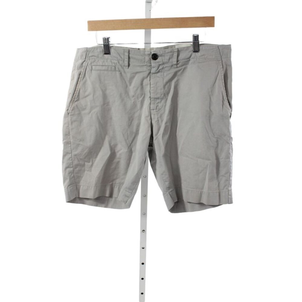 Billy Reid Mens Chino Shorts Gray Cotton Size 34